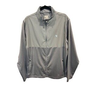 Vuori Sunday Element Jacket Mens XL Gray Heather Zip Up